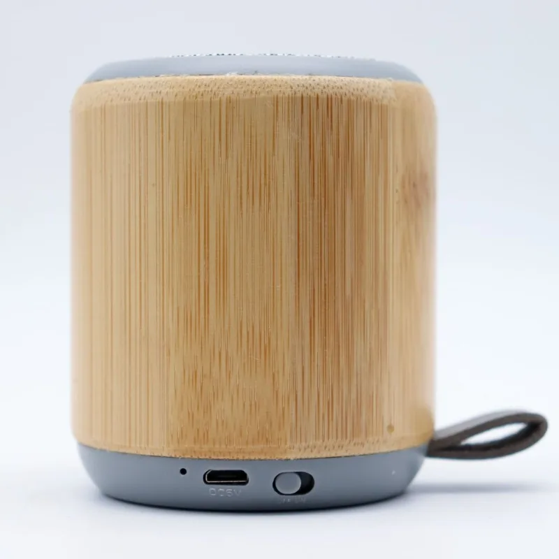 Bamboo Wood Eco-friendly Mini Portable Bluetooth Speaker Desktop Wireless Audio