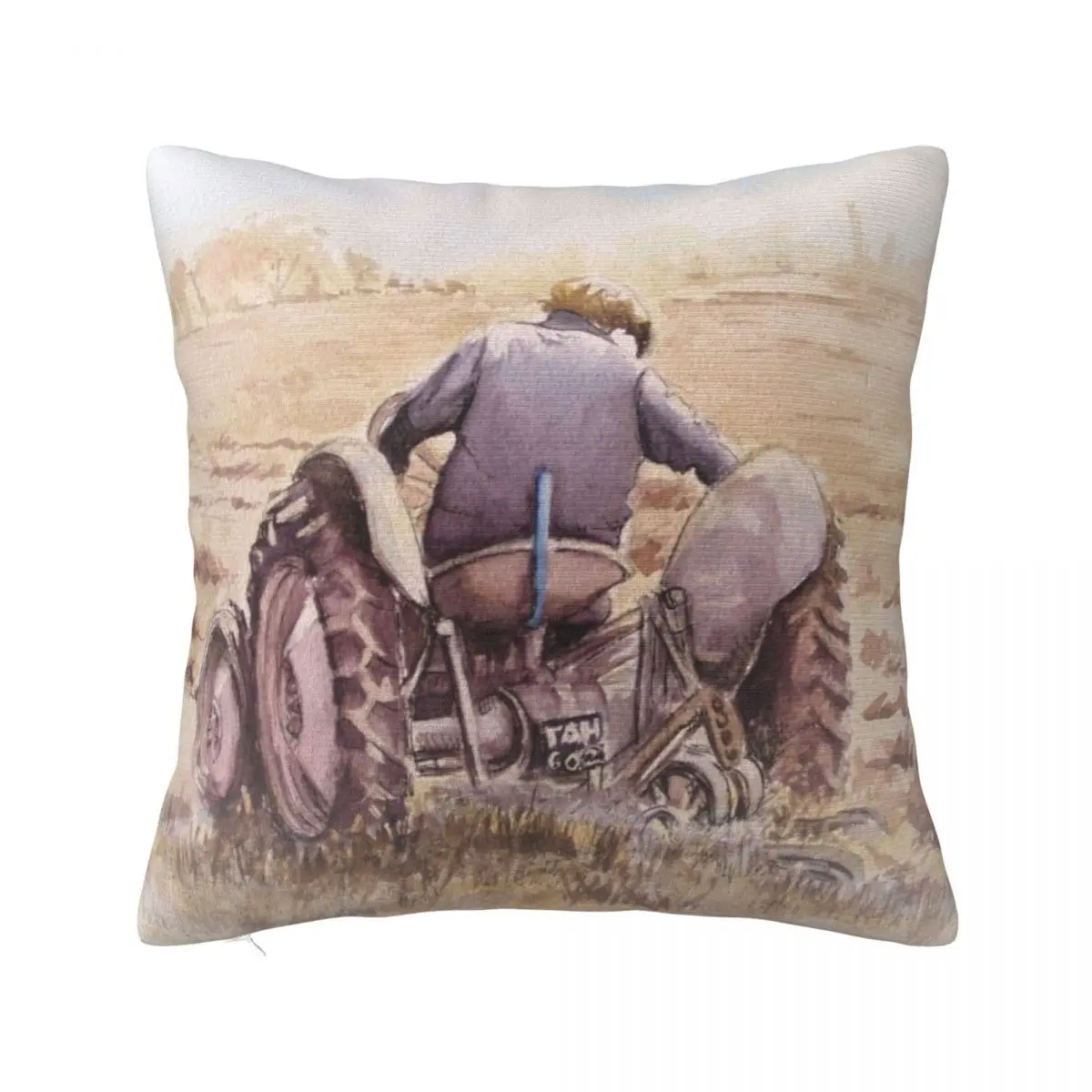 Fergie The Little Grey Tractor Throw Pillow Luxury Decor Anime