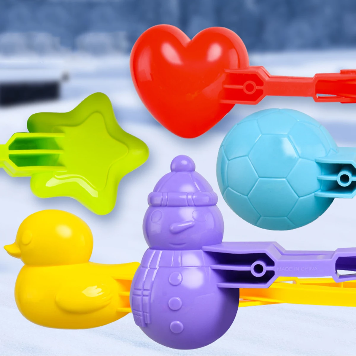 

Игрушки-снежки в форме сердца, утки, с ручкой, подарок для детей и взрослых, зима 2024