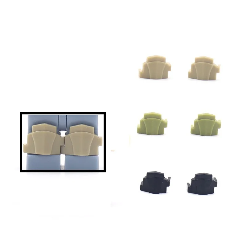 5 Set Specia Force Police Indossando Accessori Modello Di Ginocchiera Swat Parts Accessoire Blocks City Figures Locking Mini Kids Toys