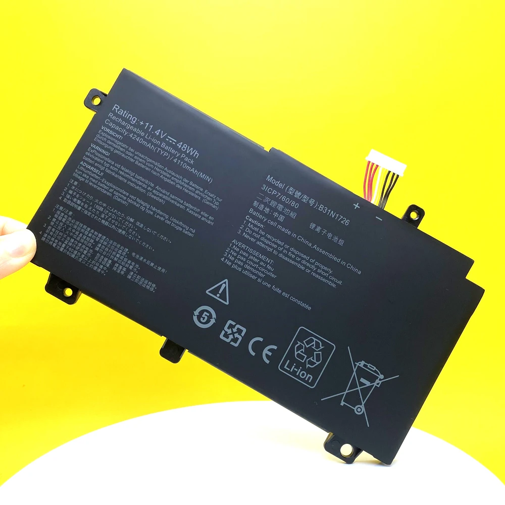 Nova Bateria do Portátil B31n1726 para Asus Fx504ge Fx505dy Tuf504gd Tuf505dy Tuf554ge Tuf565gd para Jogos Fx505 - Imagem 5