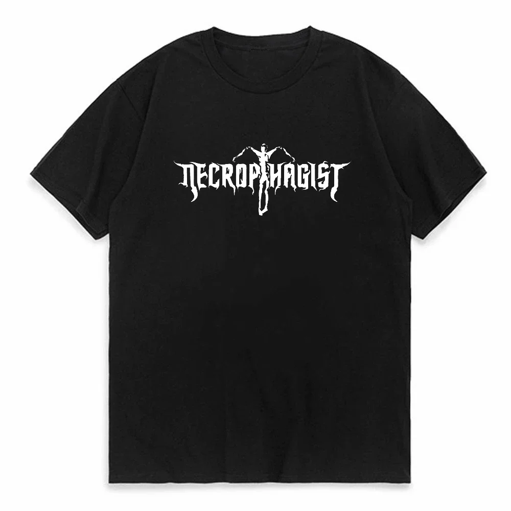 Футболка Necrophagist Epitaph Мужская, хлопок, повседневная тенниска с круглым вырезом, летняя спортивная дышащая майка с коротким рукавом
