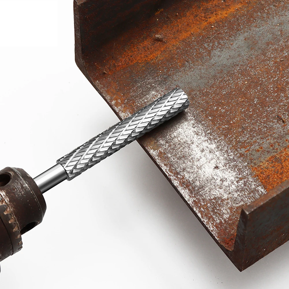 1pc 6mm rotierende Feile hss Silber Holz schnitzerei rotierende Feile zum Schnitzen Schleifen Polieren tgraten Holz Kunststoff Schweißen Narben rost – Detail 2