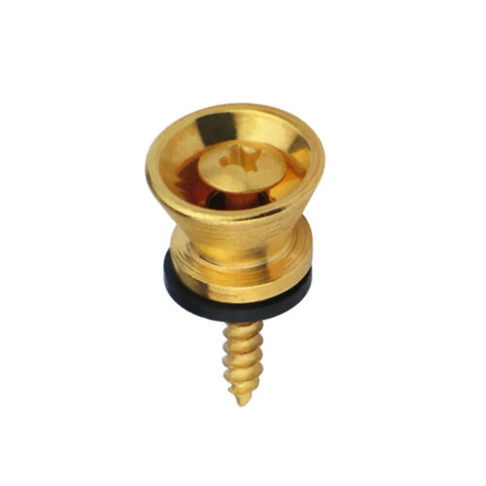 

Screw Guitar Pegs Strap 2pcs Accessories Buttons Copper End Fittings Guitar Lock Pegs Replacement High Quality