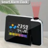 Projection Clock Digital LED Projector with Night Backlight for Home Living Room Bedroom Desk Table Thermometer Hygrometer 1