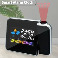 Projection Clock Digital LED Projector with Night Backlight for Home Living Room Bedroom Desk Table Thermometer Hygrometer 1