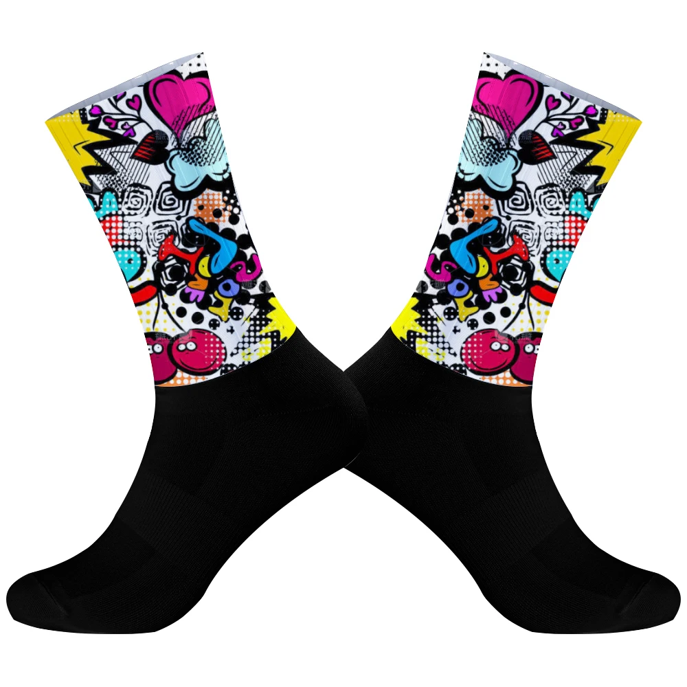 

Бесшовные Нескользящие велосипедные носки для команды 2024, новые летние велосипедные носки, носки для дорожного велосипеда, носки для улицы, носки для гоночного велосипеда