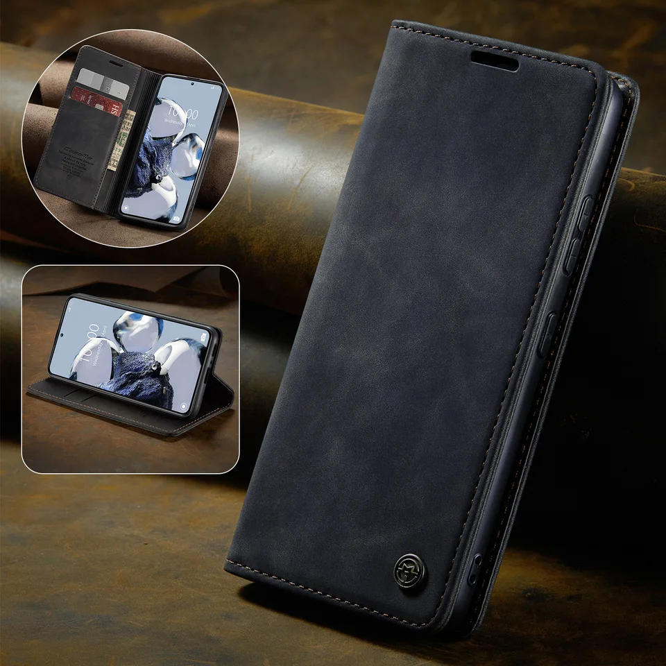 Xiaomi Redmi 13C / Poco C65 Hülle - PU Leder Flipcase Mit Kartenfächern & Ständerfunktion