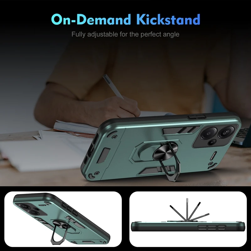 Shockproof Armor Case with Car Magnetic Holder Ring