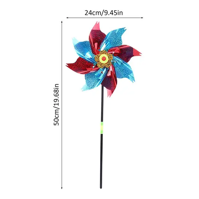 Madárcsökkentő Pinwheels Reflektív Szikrázó Madárcsillapító Szélmalom Védelem A Kerti Növényi Virágkert Gyep Dekorációja - Image 6