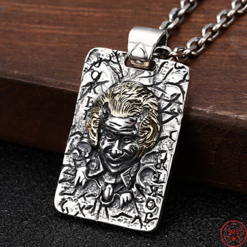 s925-sterling-silver-charms-pendants-for-women-men-new-fashion-joker-hip-hop-personality-poker-punk-jewelry-free-shipping