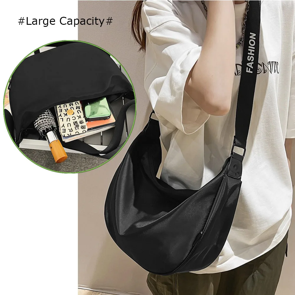 

Crossbody Bag Hobo Sling Crescent Bag Trendy Shoulder Bag Dumpling Bag Casual Handbag for Women and Men