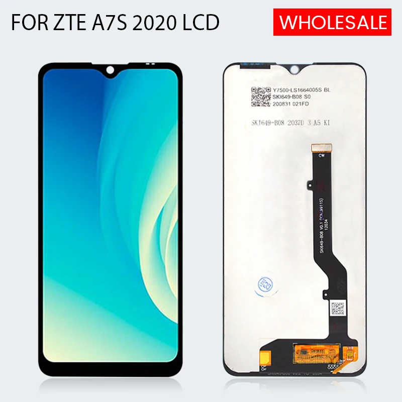 Бесплатная доставка дисплей 6 5 дюйма для ZTE Blade A7s 2020 ЖК-дисплей детали замены с