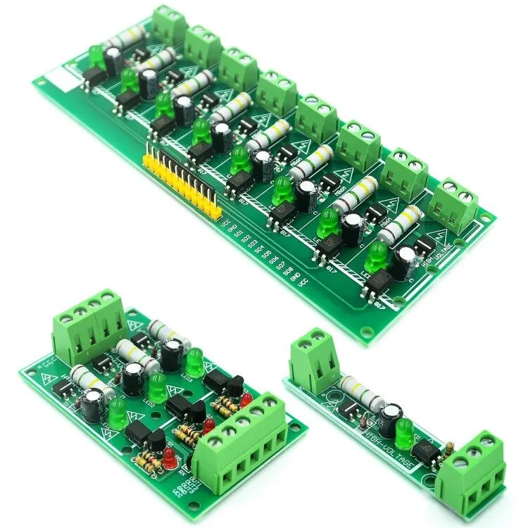 1 3 8 Bit AC 220V Optocoupler Isolation Module Voltage Detect Board Adaptive 3-5V For PLC Isolamento Fotoaccoppiatore Module 1