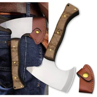 German d2 steel all Tang multi-purpose outdoor axe, jungle survival hatchet, EDC tool hand axe 1