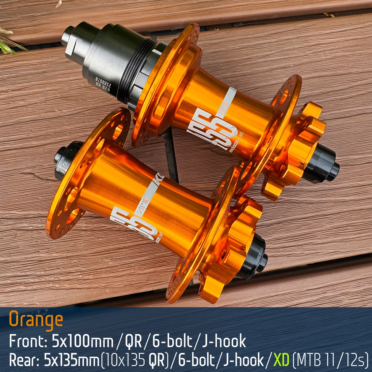 Koozer 455 QR 120 Click HG XD MS 8-12s 32 Holes CR-MO Steel Axle