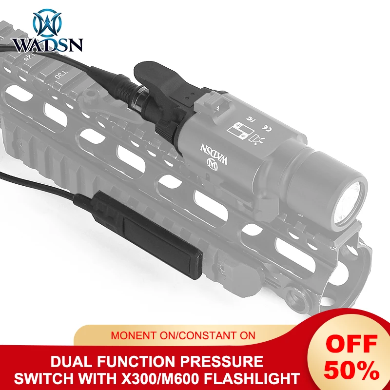 WADSN Surefir Flashlight Switch X300v M600 Tactical Remote Dual