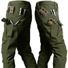 Tactical Pants Men Soft Shell Fleece Windproof Waterproof Camo Combat Trousers S-4XL Multi pockets Wear-resistant Trekking Pants 4