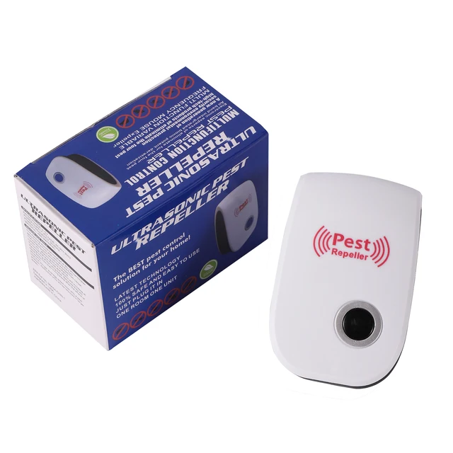 1Pc Elektronikus Ultrahangos Kártevőirtó Patkány Egér Egerek Csótány Pókok Szúnyogellenes Kilökődés Elleni Eszköz Eu Us Plug - Image 6