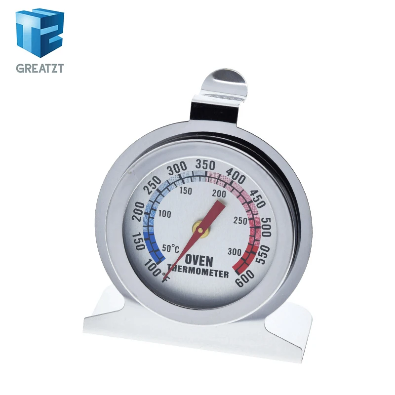 GREATZT Bestseller Lebensmittel- und Fleischthermometer mit Standfuß und Zifferblatt, Edelstahl-Messgerät für Küche, Kochen und Backen