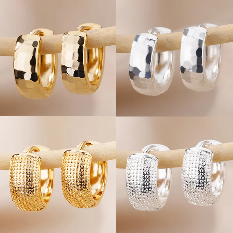 Edelstahl-Ohrringe für Damen, goldfarben, kleine Creolen, 2022, Trend-Piercing, Hochzeit, Schmuck, Geschenk zum Valentinstag