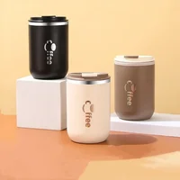 Stainless Steel Thermos Cups Coffee Thermal Mug with Straw Leak Proof Travel Car Double Layer Insulated Milk Tea Water Bottle 1