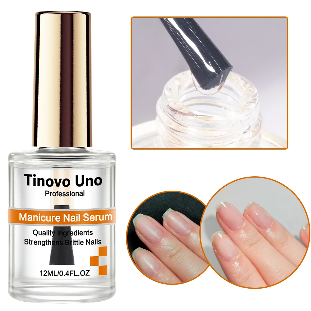 Tinovo Uno Nail Recovery Manicure Nail Serum Polish 12ML Strengthener Brittle Thin Nails Hardener Nourish Cuticle Oil Lacquer
