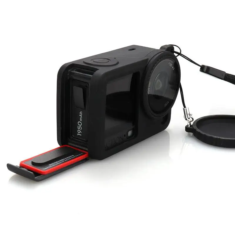 Silicone Protective Case for Action Camera Lens Cap - Drop Proof Design