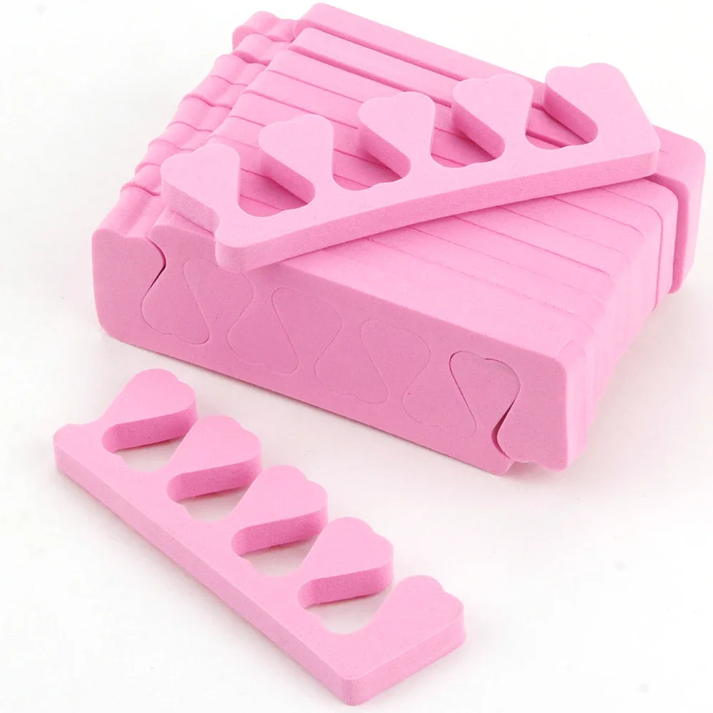 10pcs Toe Separators Soft Sponge Foam Toe Finger Dividers Nail Art Pedicure Manicure Polishing Accessories Toe Splitter