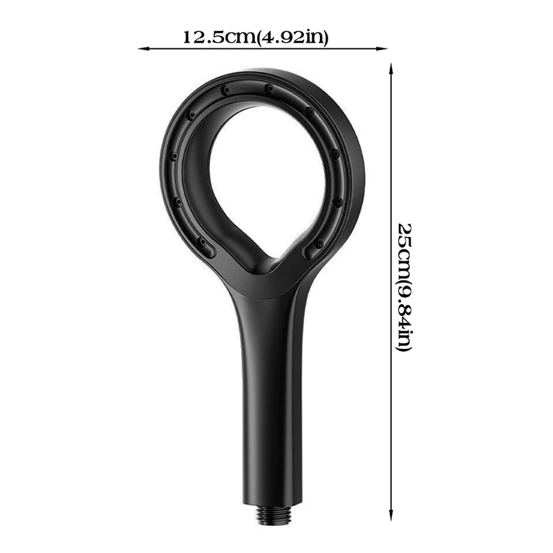 Houseeker 5 Modes Adjustable Shower Head High Pressure Showerheads Water Saving Spray Nozzle Bathroom Accessories