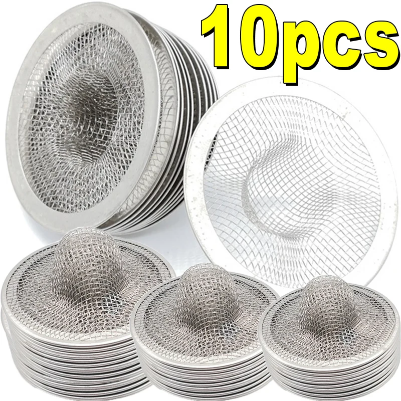Stainless Steel Sink Filter Kitchen Bathroom Floor Drain Mesh Anti-Pest Sealing Cover Home Strainer Stopper Waste Screen Hole sink filter kitchen sink filter sink strainer kitchen sink strainer