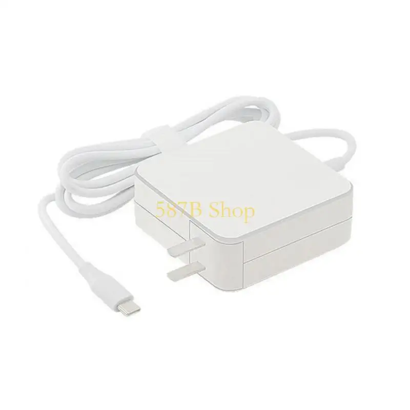 587B Efficient 65W Power Adapter 2Pin Flat Plug Laptops Charging Head Build-in Chip