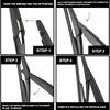 Rear Windshield Wiper Arm W/ Blade for 2003-2010 Nissan Micra Windshield Windscreen Clean Back Window Brush  28781-3U020 6
