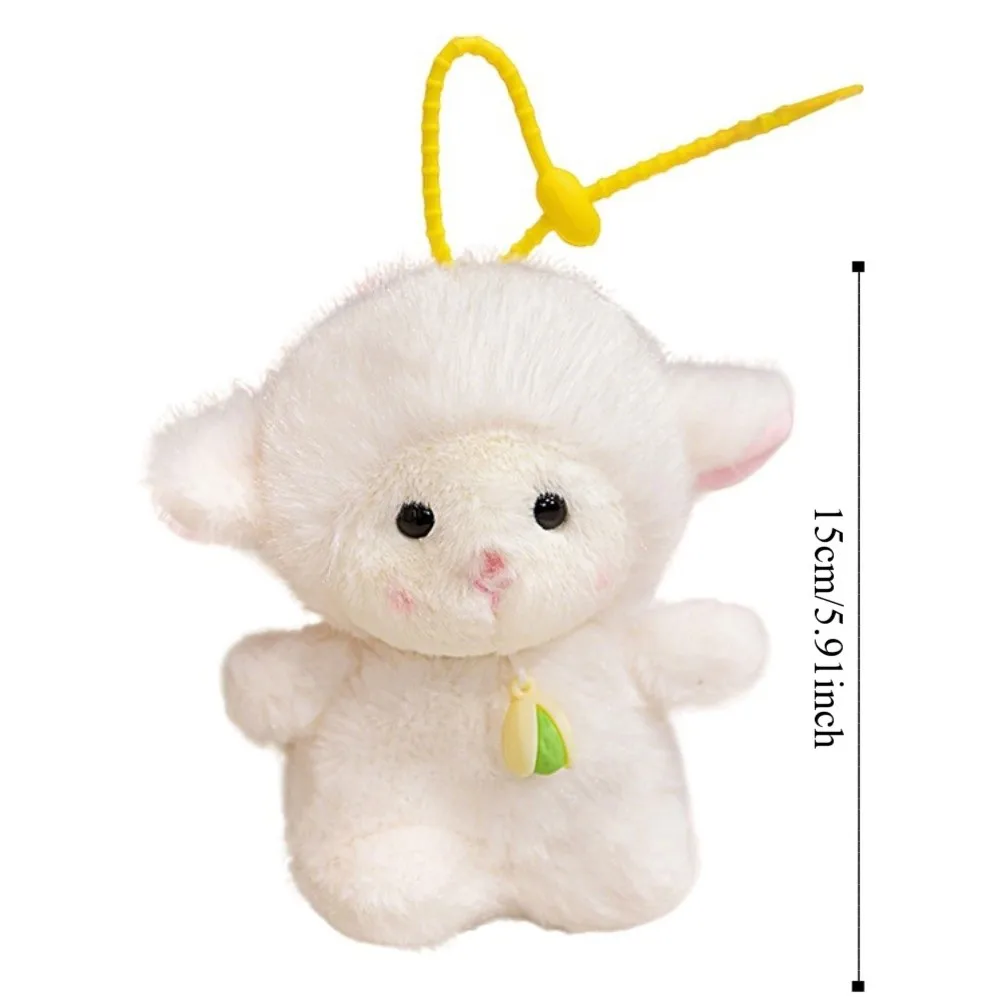 Fragrant Capyabra Doll Pendant Pistachio Nut Animal Sheep Plush Toy Keychain Comfort Soft Panda Plush Doll Keychain Kids Gifts