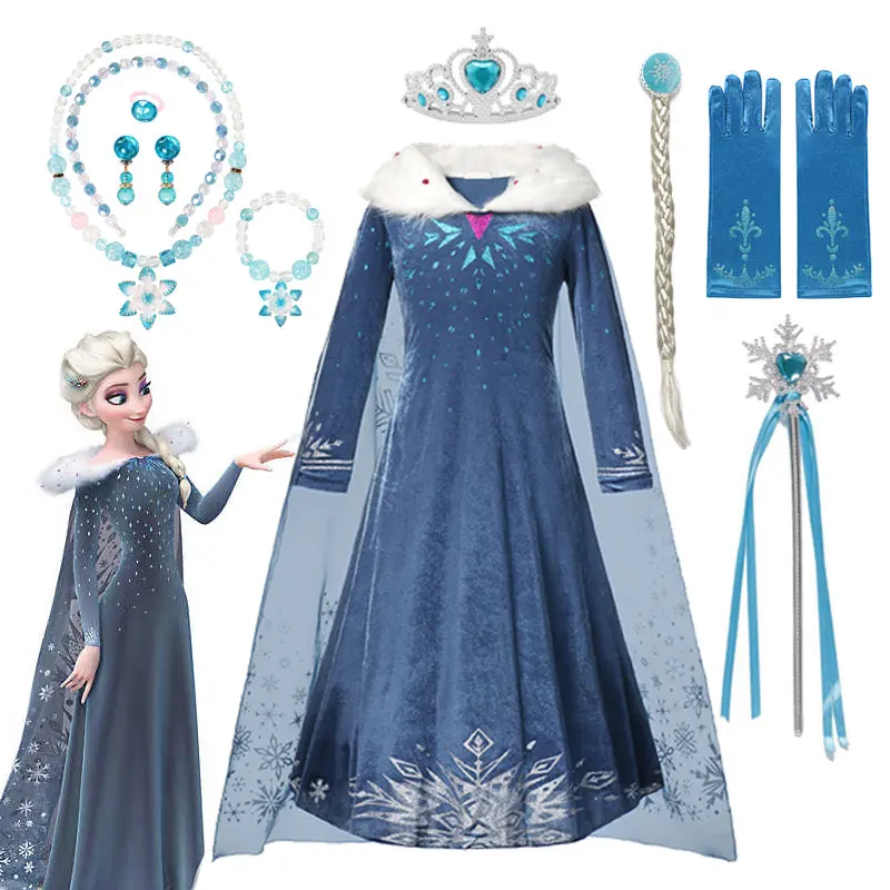 Vestido De Frozen Disfraz De Elsa NiÃ±a Disfraz De Frozen Para NiÃ±a
