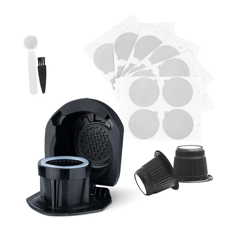 Per Dolce Gusto To Nespresso Capsule Adapter Portacapsule Riutilizzabile + Filtro A Capsula Monouso