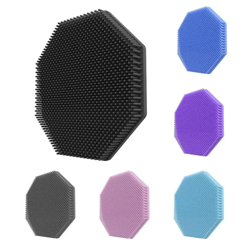 

Silicone Bath Brush Soft Portable Gentle Massage Skin Cleaning Brushes Handheld Shower Body Scrubber Bathroom Accessories