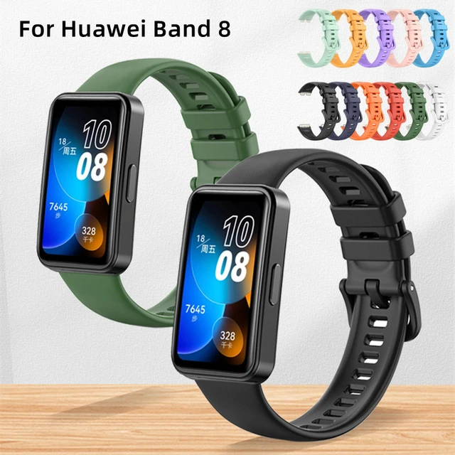 Cheap Silicone Strap for Huawei Band 8 7 6 / Honor Band 7 6 Wristband  Straps Replacement Bracelet Belt for Band 8 Screen Protector Film