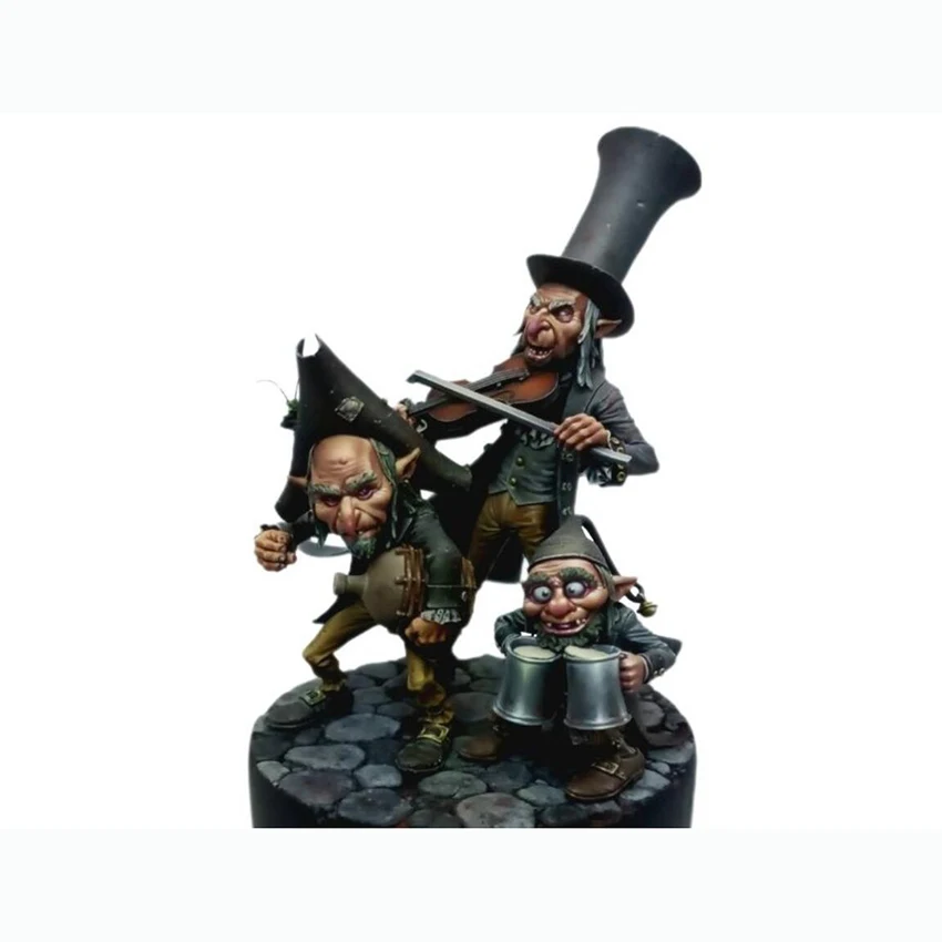 

Unassambled 1/32 PEAT BOG TRIO 54mm ancient crew soldier figure Resin figure miniature model kits Unpainted