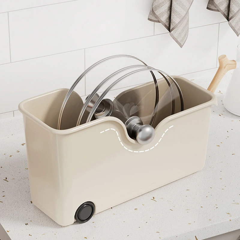Kitchen Sundries Storage Case with Wheels Seasoning Bottle Storage Container Kitchen Closet Organizer Make Up Organizer 4