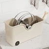 Kitchen Sundries Storage Case with Wheels Seasoning Bottle Storage Container Kitchen Closet Organizer Make Up Organizer 4