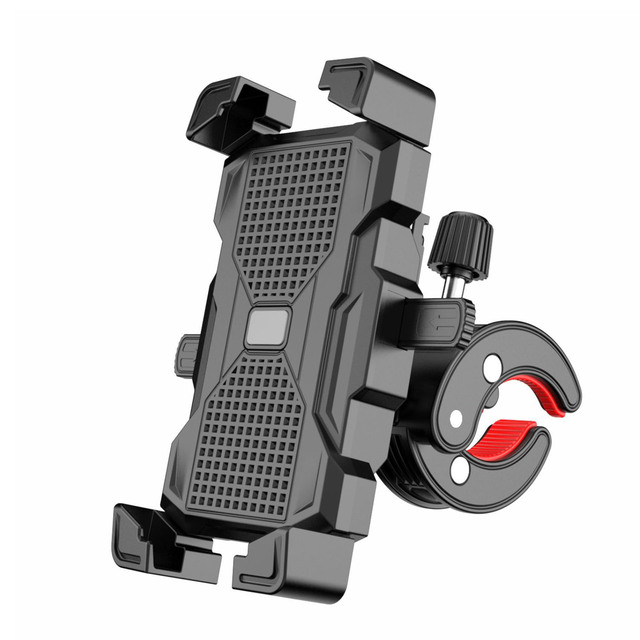 Shake Motorcycle Handle Bike Phone Holder Fixed Portable Outdoor Sports Easy Install Hands Free 360 Degree Rotation ABS