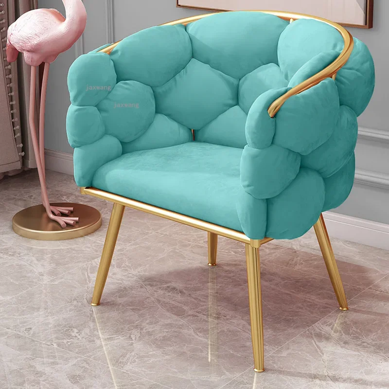 Nordic Living Room Cafe Single Sofa Simple Modern Bedroom Study Dressing Chair Creative Restaurant Home Furniture Casual Sofas