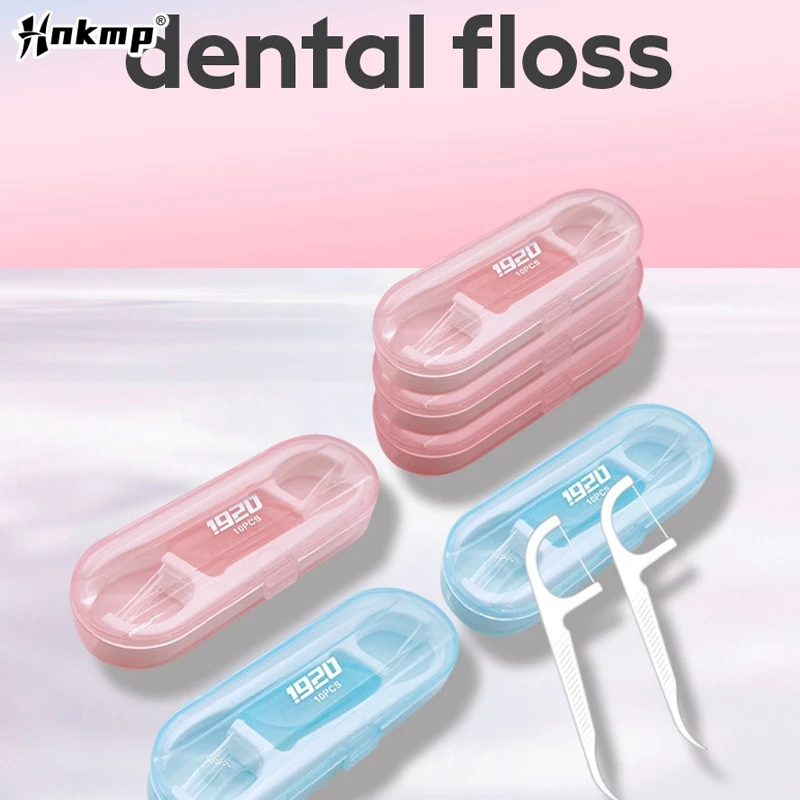 

10 шт./коробка, портативная зубная нить