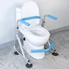 Aluminum Alloy Handrails Adjustable Toilet Assist Rack Armrest Anti-rollover Chair Shower Seat Disability Products Safety Rails 1