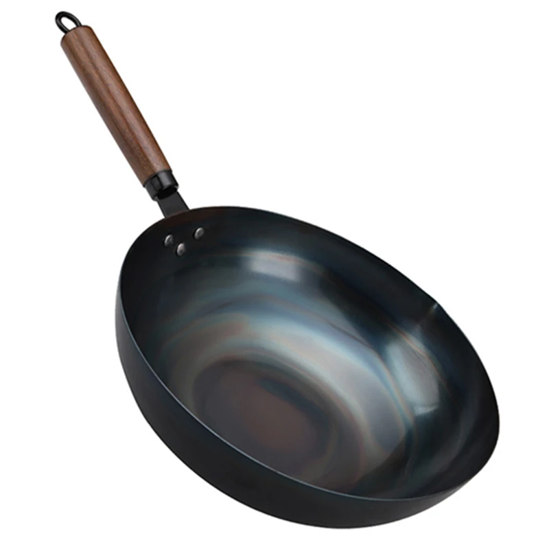 Chinese Frying pan old style manual iron pan non stick no