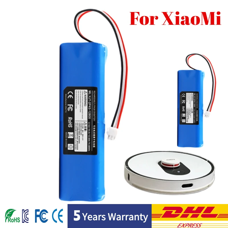 

Replacement Lithium Battery For XiaoMi Lydsto R1 Rechargeable Li-ion Battery Robot Vacuum Cleaner R1 Battery Pack with Capacity