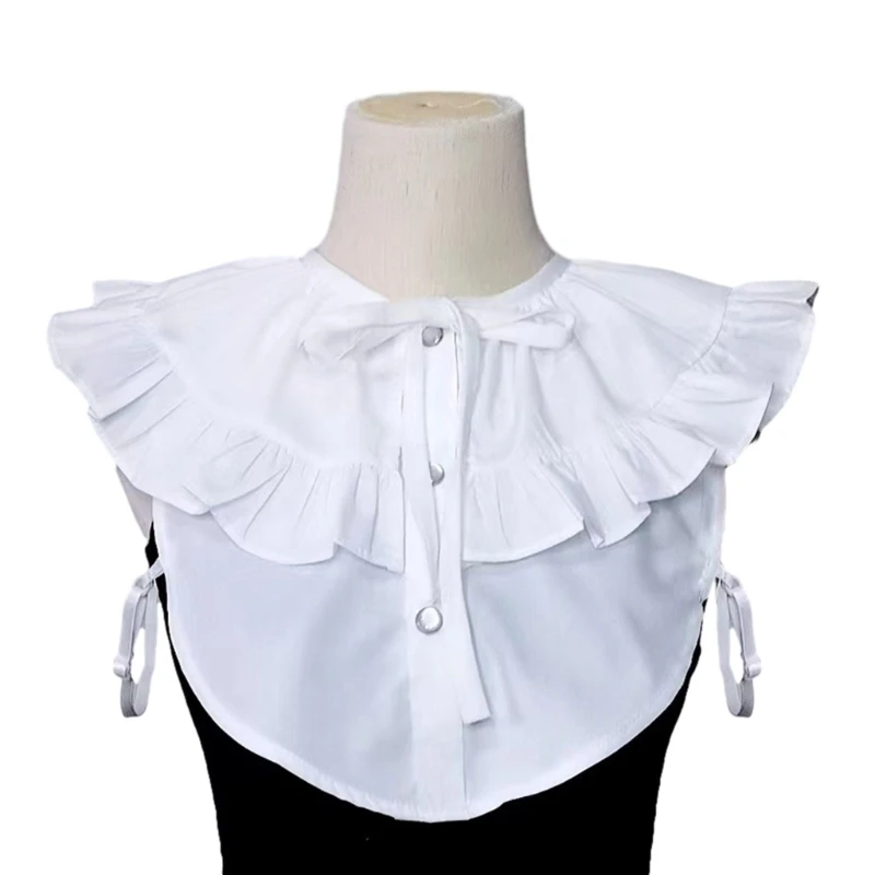 

False Collar Casual Decorative Shirt Dress Collar Elegant Large Lapel Shawl