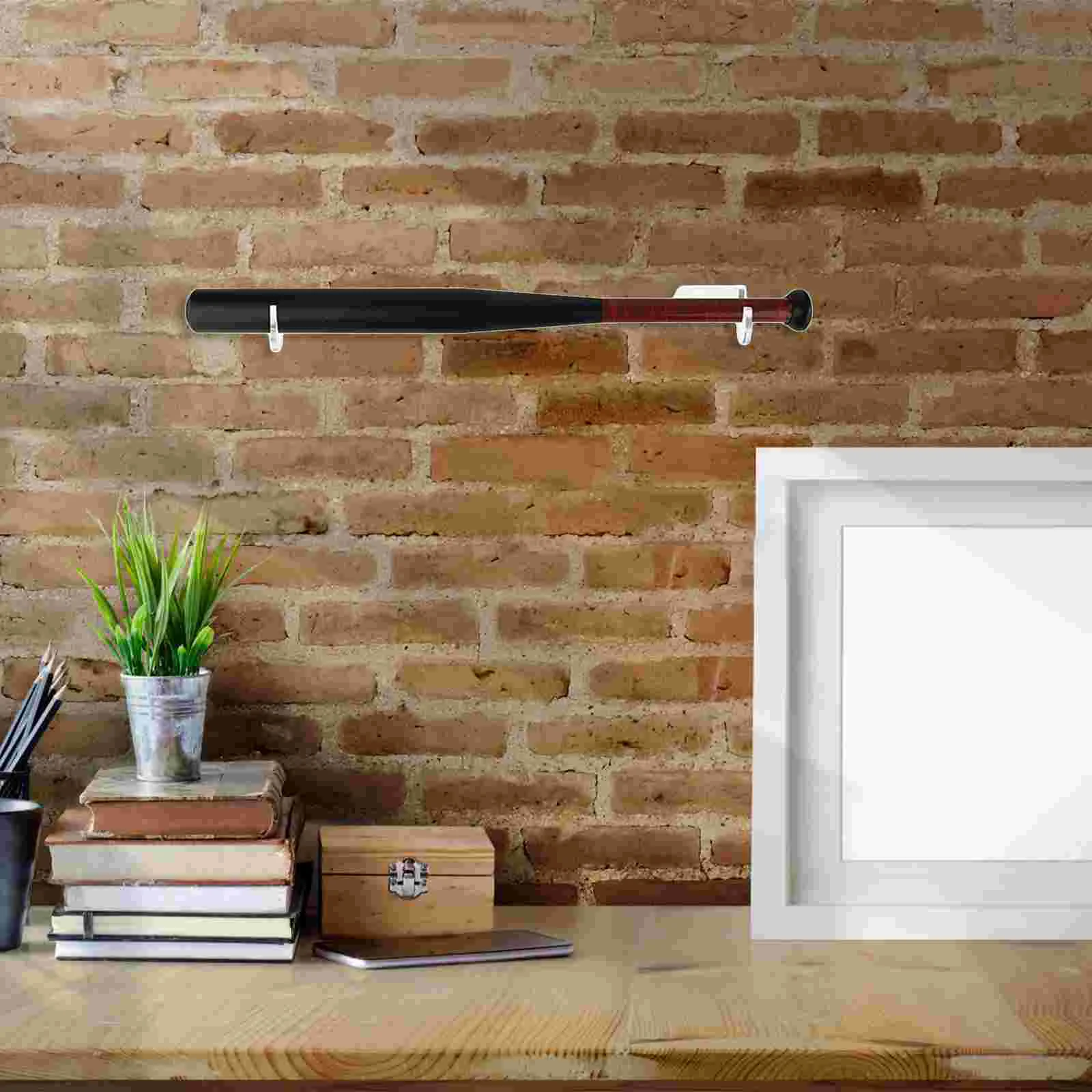 

1 Set Baseball Bat Wall Mount Baseball Bat Rack Baseball Bat Bracket Softball Bat Holder with Installation Parts
