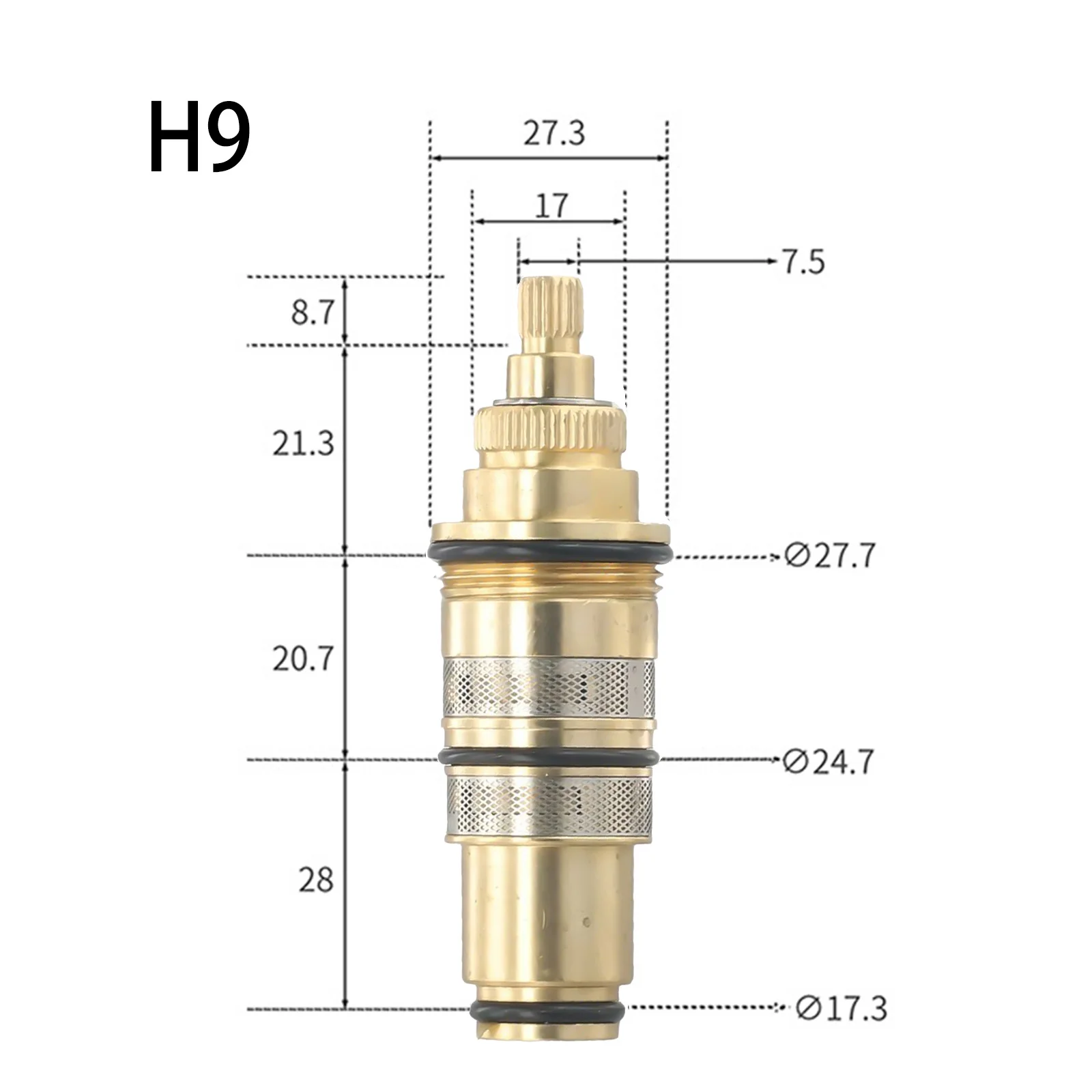 1PCS Brass Thermostatic Cartridge Temperature Control Valve Shower Bar Mixing Bathroom Accessories for Home Renovation electric solenoid valve